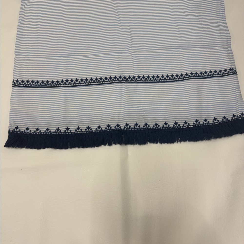 Vineyard Vines White Dress with Navy Embroidery - Picture 5 of 15